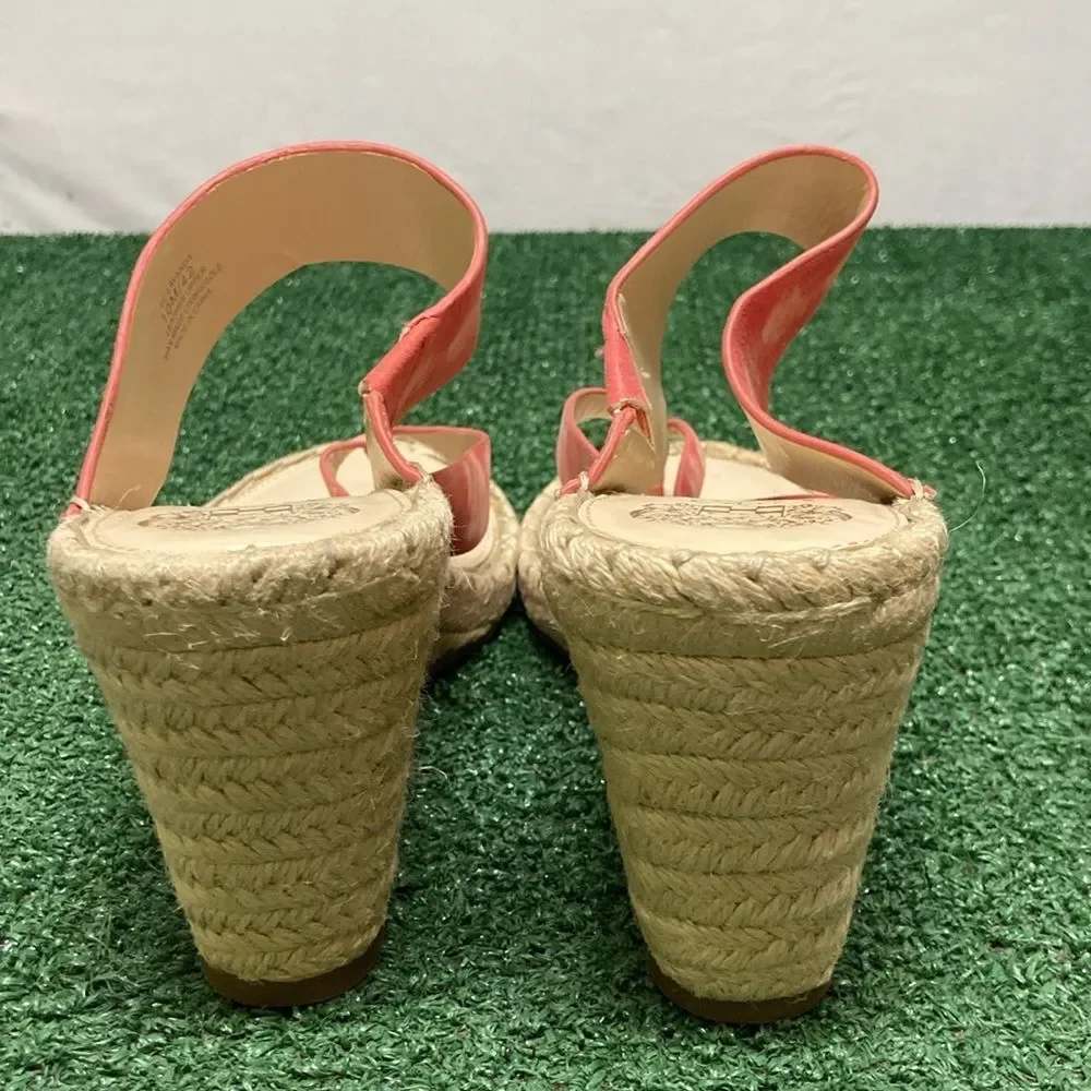 Vince Camuto Lavanda Red Sandal Wedges women’s size 10 (OKPM-07-066)